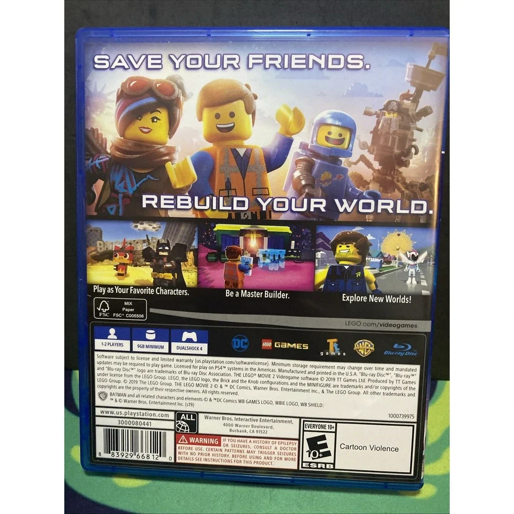 The LEGO Movie 2 Videogame - Sony PlayStation 4 No Manual